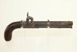  1800s BELGIAN Antique Percussion Belt Pistol - 1 of 15