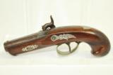  FINE c. 1850 BELGIAN Antique DERINGER Pistol - 6 of 11