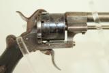  FINE Engraved EUGENE LEFAUCHEUX Pinfire Revolver - 11 of 12
