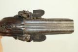  Antique EUROPEAN Double Barrel Flintlock Pistol - 3 of 12