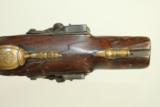  Antique EUROPEAN Double Barrel Flintlock Pistol - 4 of 12
