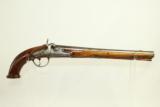  Antique EUROPEAN Dragoon Officer’s Percussion Pistol - 1 of 11