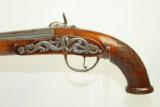  Antique EUROPEAN Dragoon Officer’s Percussion Pistol - 10 of 11