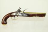  Elegant BRITISH COLONIAL Flintlock OFFICER Pistol - 1 of 10