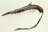  Fascinating I. Hollis & Sons Percussion Pistol - 1 of 9