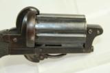  ENGLISH Antique PEPPERBOX Pinfire Revolver - 16 of 16