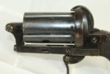  ENGLISH Antique PEPPERBOX Pinfire Revolver - 6 of 16