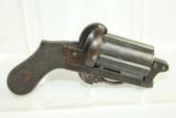  ENGLISH Antique PEPPERBOX Pinfire Revolver - 14 of 16