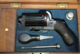  ENGLISH Antique PEPPERBOX Pinfire Revolver - 3 of 16