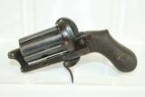  ENGLISH Antique PEPPERBOX Pinfire Revolver - 4 of 16