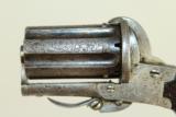  BELGIAN Antique Meyers PEPPERBOX Pinfire Revolver - 2 of 12