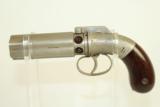  Antique 6-Shot MANHATTAN Pepperbox Revolver - 1 of 10