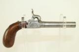  c1840 Belgian Antique Boot Pistol w Threaded Barrel - 2 of 4