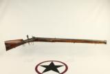  MAKER Marked GERMAN Antique Percussion Long Rifle - 1 of 24