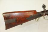  MAKER Marked GERMAN Antique Percussion Long Rifle - 3 of 24