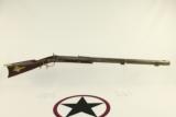  Antique “D. HUDSON” Marked Half Stock Plains Rifle - 1 of 13