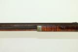  Antique MAKER Marked Half Stock Plains Rifle - 10 of 11