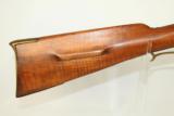  Left-Handed Antique American Long Rifle Marked JMS - 8 of 11