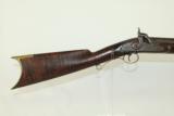  Nice Antique MAKER MARKED Half Stock Plains Rifle - 1 of 11