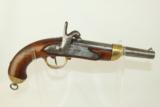  FRENCH Antique CHARLEVILLE Model 1822 Pistol - 1 of 12