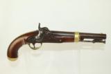  Antique JOHNSON 1842 Percussion DRAGOON Pistol - 1 of 12