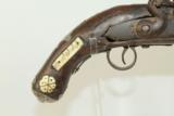  Engraved Colonial Style Flintlock Pistol - 3 of 11