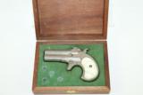  Nickel Remington Double Deringer .41 Rimfire Pistol - 1 of 8