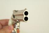  Nickel Remington Double Deringer .41 Rimfire Pistol - 6 of 8