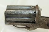  BELGIAN Antique Meyers PEPPERBOX Pinfire Revolver - 11 of 12