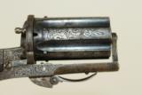  BELGIAN Antique Meyers PEPPERBOX Pinfire Revolver - 4 of 12