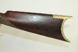  Antique “R. MOORE” Marked Half Stock Plains Rifle - 9 of 13