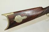  Antique “R. MOORE” Marked Half Stock Plains Rifle - 3 of 13