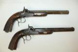  STATELY Cased & Engraved Matched DUELING PISTOLS - 2 of 16