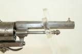  ENGRAVED Antique BELGIAN Pinfire Revolver
- 8 of 19