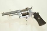  ENGRAVED Antique BELGIAN Pinfire Revolver
- 16 of 19