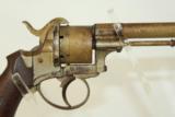  Belgian EUGENE LEFAUCHEUX Pinfire Revolver - 2 of 12