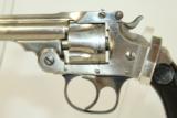  FINE NICKEL Antique SMITH & WESSON 32 S&W Revolver - 2 of 8