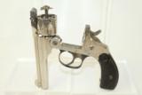  FINE NICKEL Antique SMITH & WESSON 32 S&W Revolver - 5 of 8