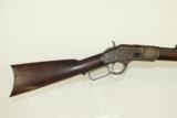  ANTIQUE Winchester 1873 Lever Action Rifle 32 WCF - 1 of 12