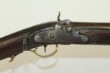  .50 Caliber Half Stock Long Rifle w “UTICA” Marked Lock - 1 of 11