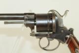  11mm Antique Belgian Pinfire Revolver circa 1860 - 9 of 11