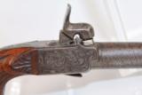  Engraved EUROPEAN .50 Cal Box Lock Pocket Pistol - 9 of 11