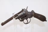  11mm BELGIAN Antique Double Action Revolver - 7 of 10