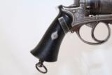  ENGRAVED w GOLD Belgian Antique PINFIRE Revolver - 13 of 13