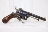  ANTIQUE Belgian FOLDING TRIGGER Pinfire Revolver
- 1 of 7