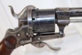  ANTIQUE Belgian FOLDING TRIGGER Pinfire Revolver
- 2 of 7