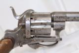  ANTIQUE German Folding Trigger PINFIRE Revolver
- 2 of 8