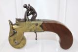  RARE Antique ENGRAVED Brass FLINTLOCK Powder Tester - 1 of 8