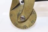  RARE Antique ENGRAVED Brass FLINTLOCK Powder Tester - 2 of 8