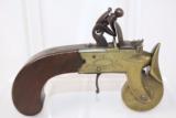  RARE Antique ENGRAVED Brass FLINTLOCK Powder Tester - 5 of 8